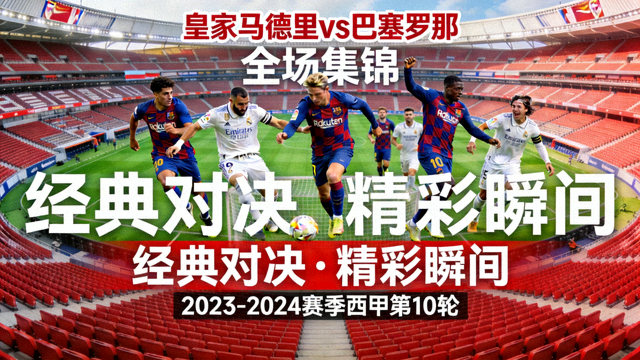 皇家马德里对阵巴塞罗那全场集锦封面图